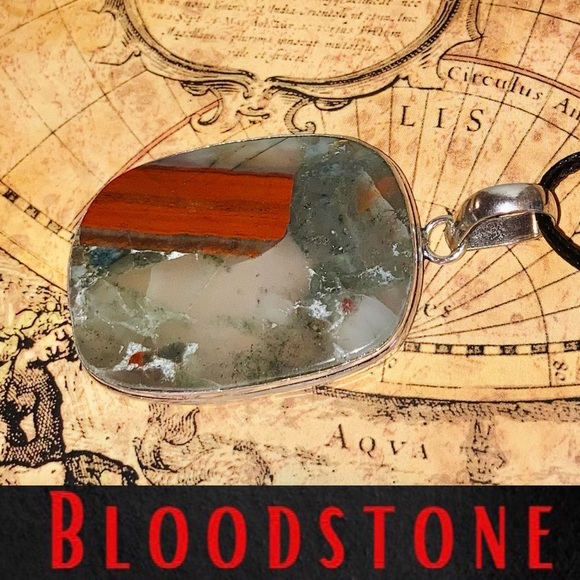 SUBLIME Bloodstone Gemstone Handmade Pendant - Picture 2 of 4